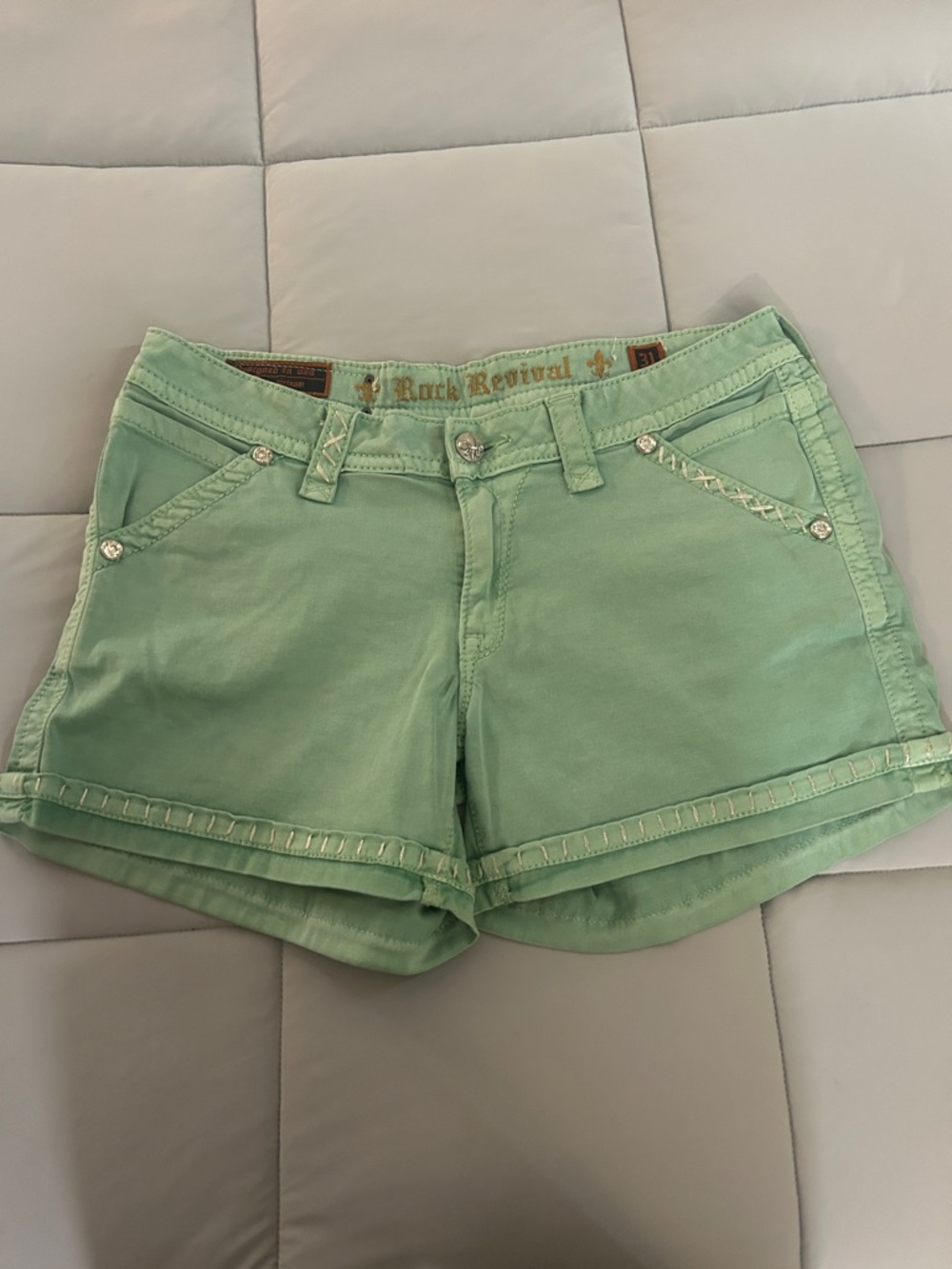 Rock Revival Mint Green Shorts